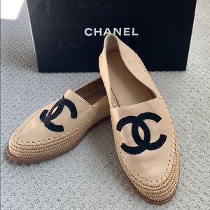 Chanel leather espadrilles size 40